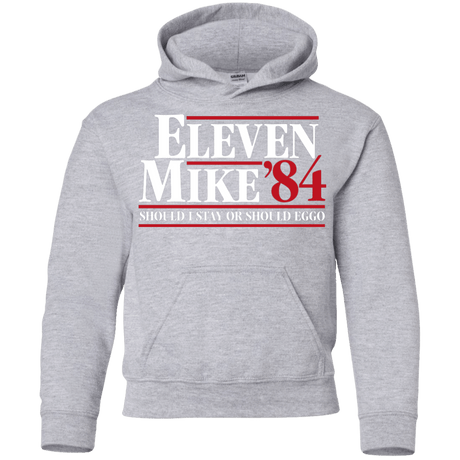 Sweatshirts Sport Grey / YS Eleven Mike 84 - Should I Stay or Should Eggo Youth Hoodie