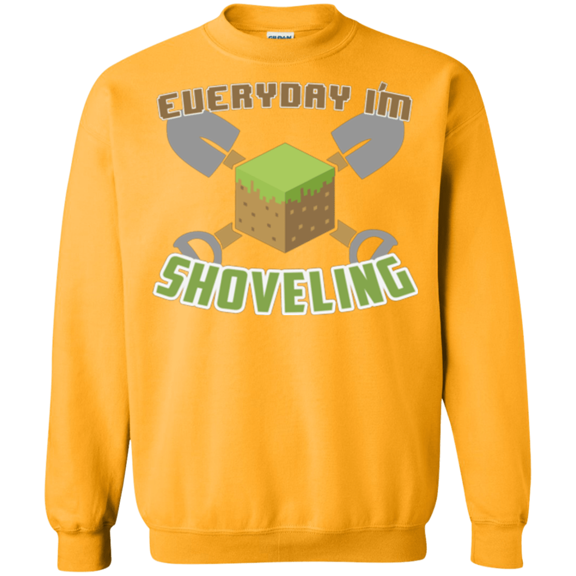Sweatshirts Gold / Small Everyday Shoveling Crewneck Sweatshirt