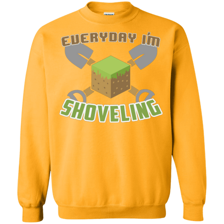 Sweatshirts Gold / Small Everyday Shoveling Crewneck Sweatshirt