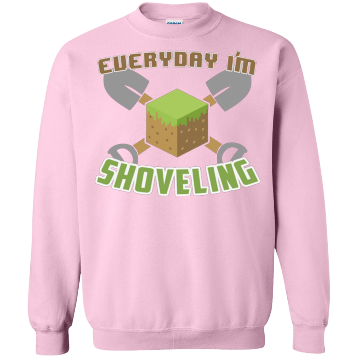 Sweatshirts Light Pink / Small Everyday Shoveling Crewneck Sweatshirt