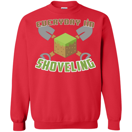 Sweatshirts Red / Small Everyday Shoveling Crewneck Sweatshirt