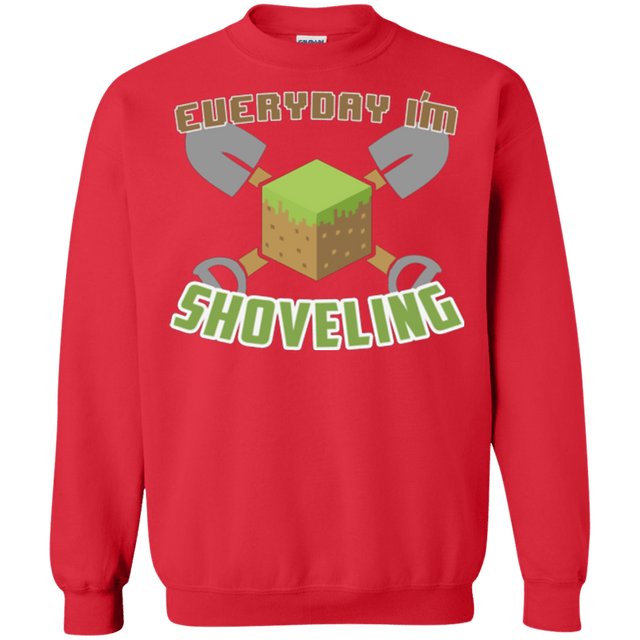 Sweatshirts Red / Small Everyday Shoveling Crewneck Sweatshirt