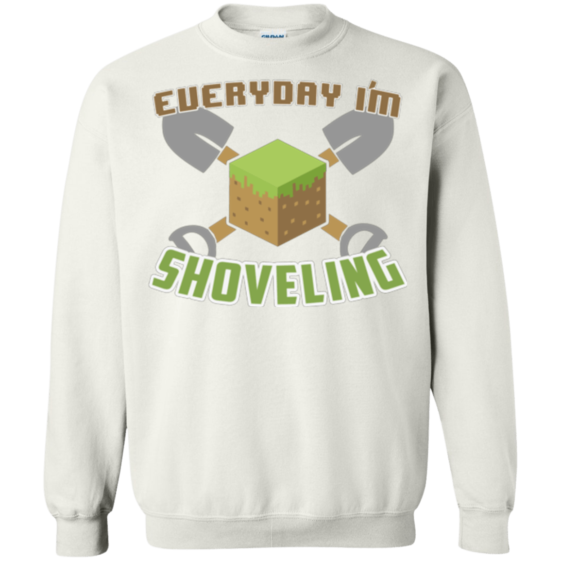 Sweatshirts White / Small Everyday Shoveling Crewneck Sweatshirt