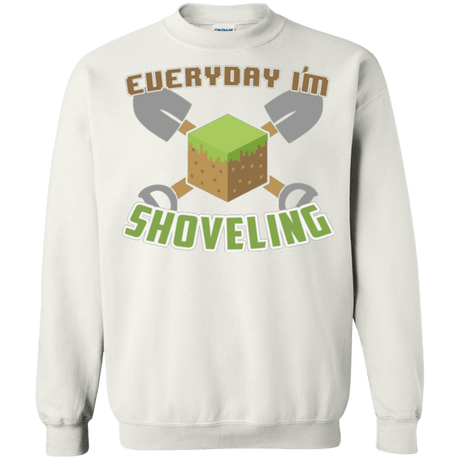 Sweatshirts White / Small Everyday Shoveling Crewneck Sweatshirt