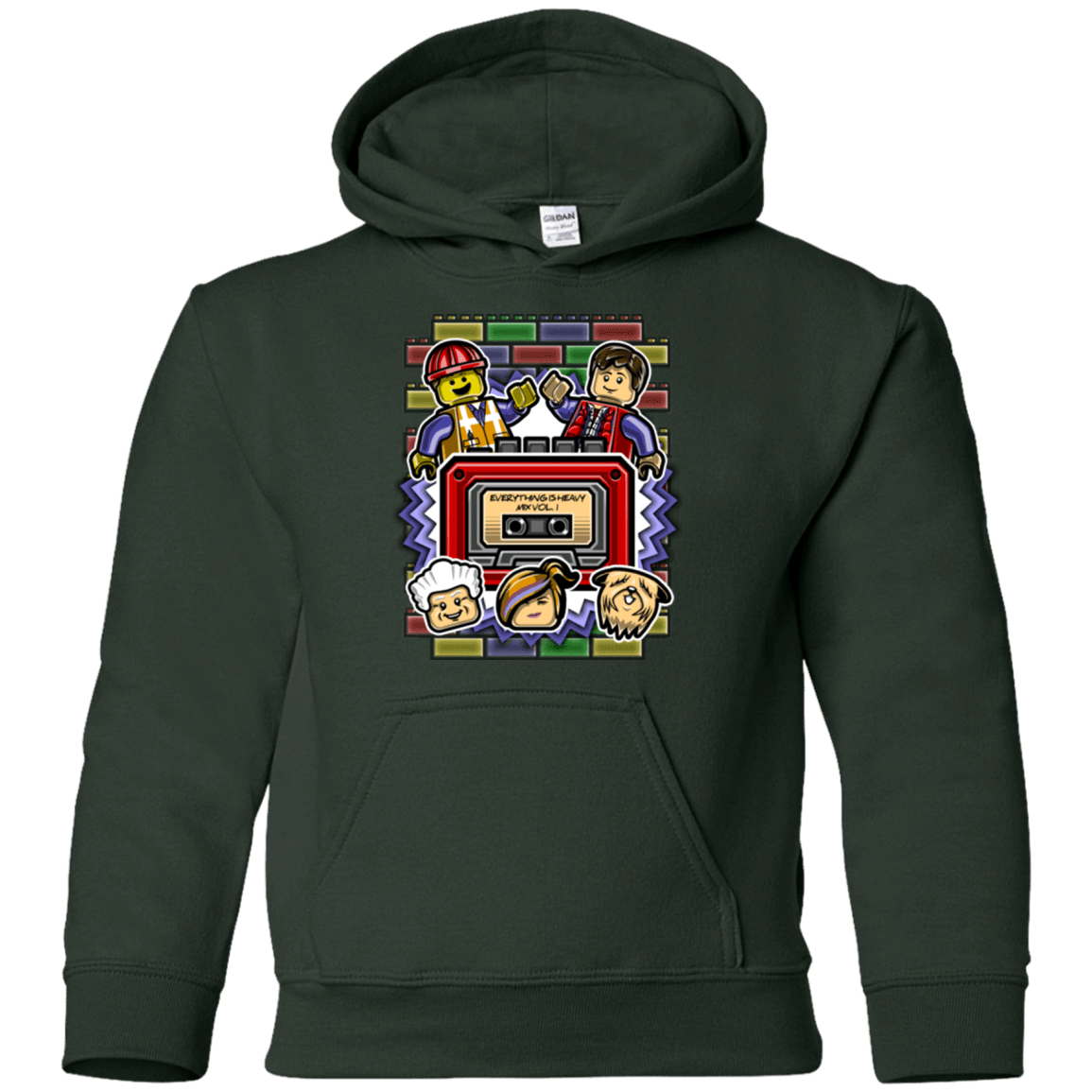 Sweatshirts Forest Green / YS Everything Is Heavy Mix Youth Hoodie