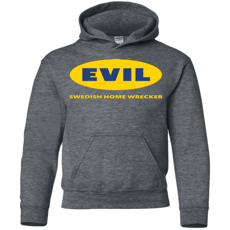 Sweatshirts Dark Heather / YS EVIL Home Wrecker Youth Hoodie