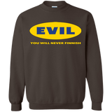 Sweatshirts Dark Chocolate / Small EVIL Never Finnish Crewneck Sweatshirt