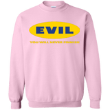 Sweatshirts Light Pink / Small EVIL Never Finnish Crewneck Sweatshirt