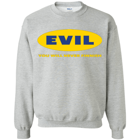 Sweatshirts Sport Grey / Small EVIL Never Finnish Crewneck Sweatshirt