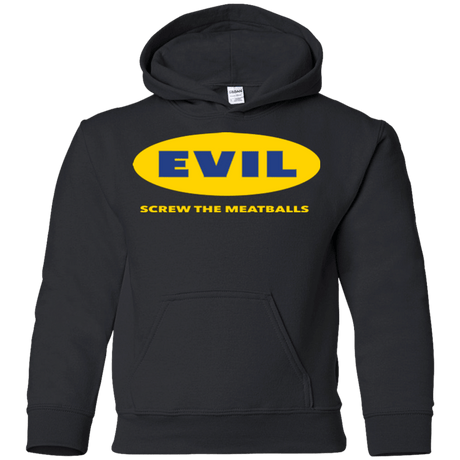 Sweatshirts Black / YS EVIL Screw The Meatballs Youth Hoodie