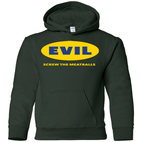 Sweatshirts Forest Green / YS EVIL Screw The Meatballs Youth Hoodie