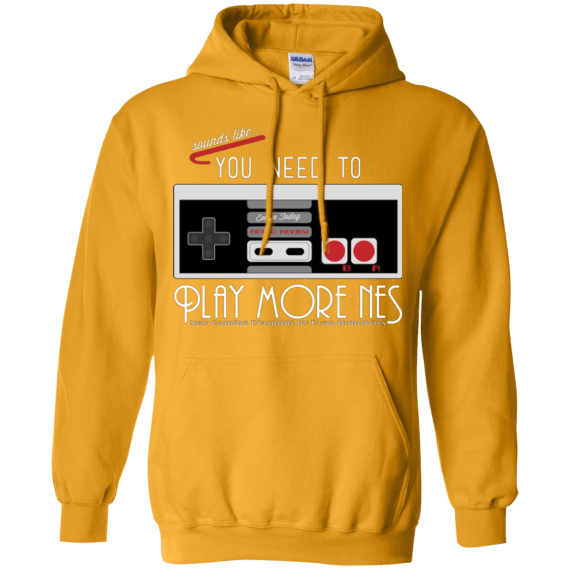 Sweatshirts Gold / Small Evolve Today! Play More NES Pullover Hoodie