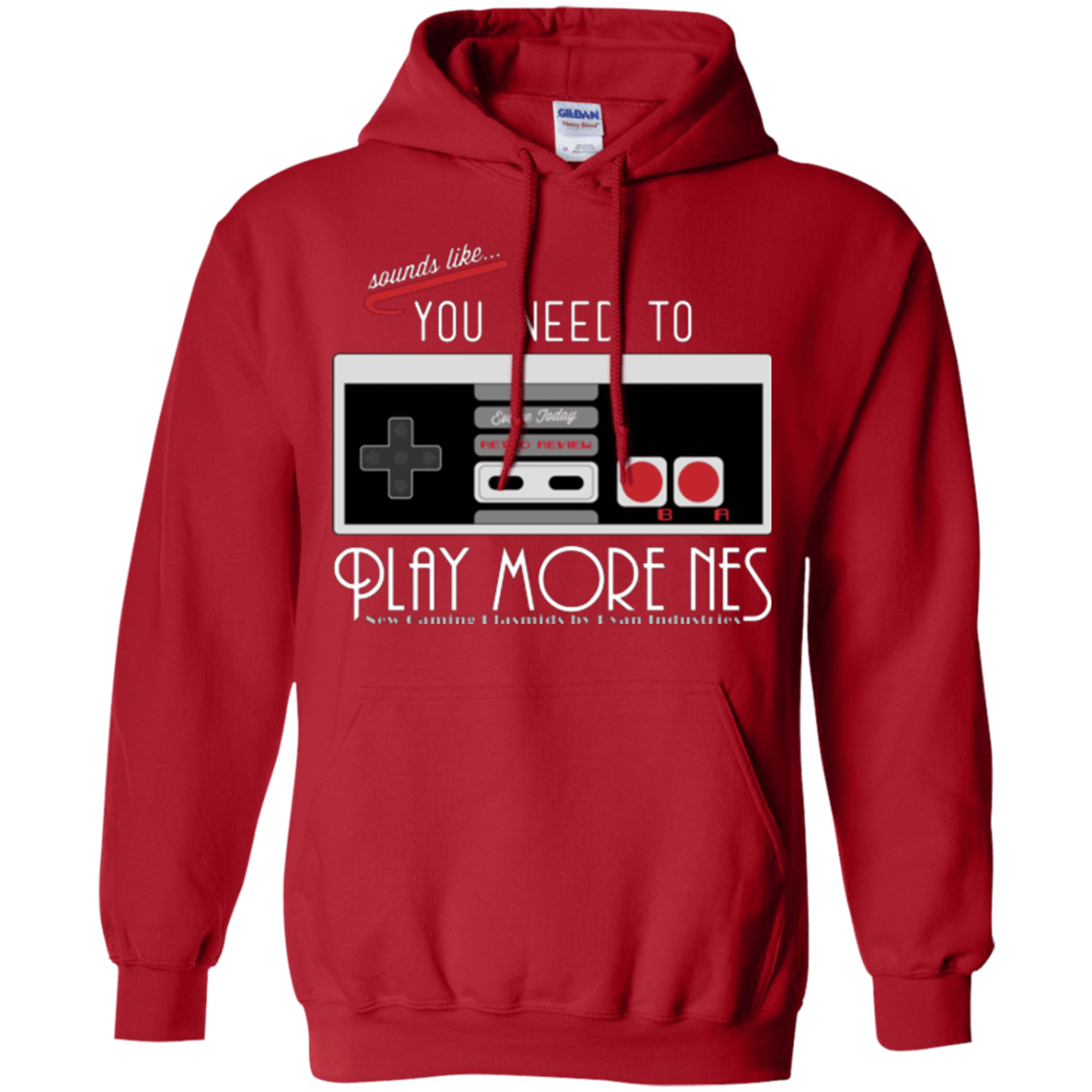 Sweatshirts Red / Small Evolve Today! Play More NES Pullover Hoodie