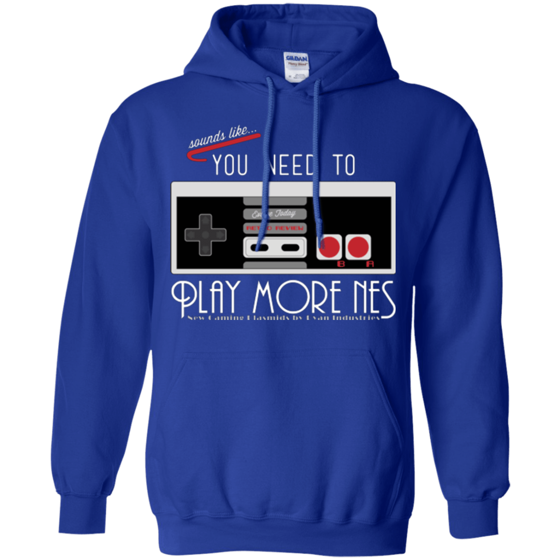 Sweatshirts Royal / Small Evolve Today! Play More NES Pullover Hoodie