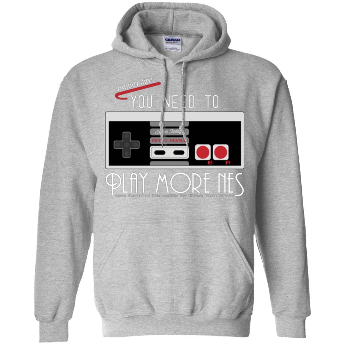 Sweatshirts Sport Grey / Small Evolve Today! Play More NES Pullover Hoodie