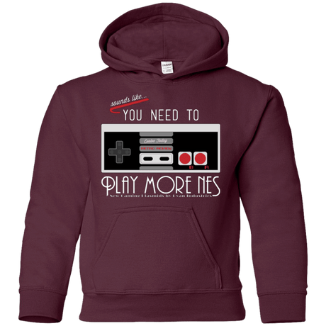 Sweatshirts Maroon / YS Evolve Today! Play More NES Youth Hoodie