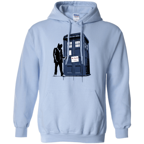 Sweatshirts Light Blue / Small Exit Through Tardis Pullover Hoodie