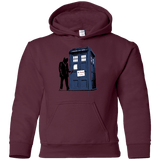 Sweatshirts Maroon / YS Exit Through Tardis Youth Hoodie