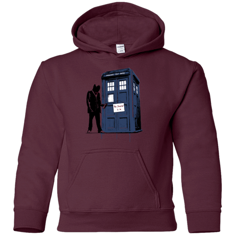 Sweatshirts Maroon / YS Exit Through Tardis Youth Hoodie