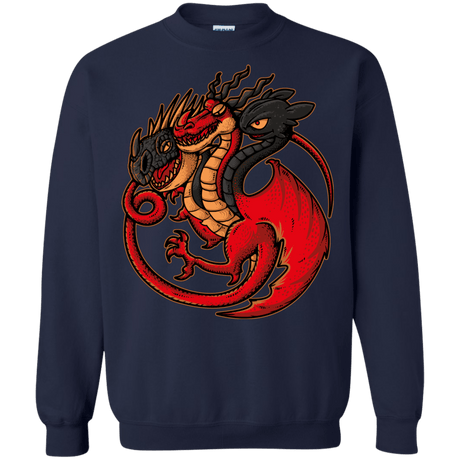 Sweatshirts Navy / Small FIRE BLOOD AND TRAINING Crewneck Sweatshirt