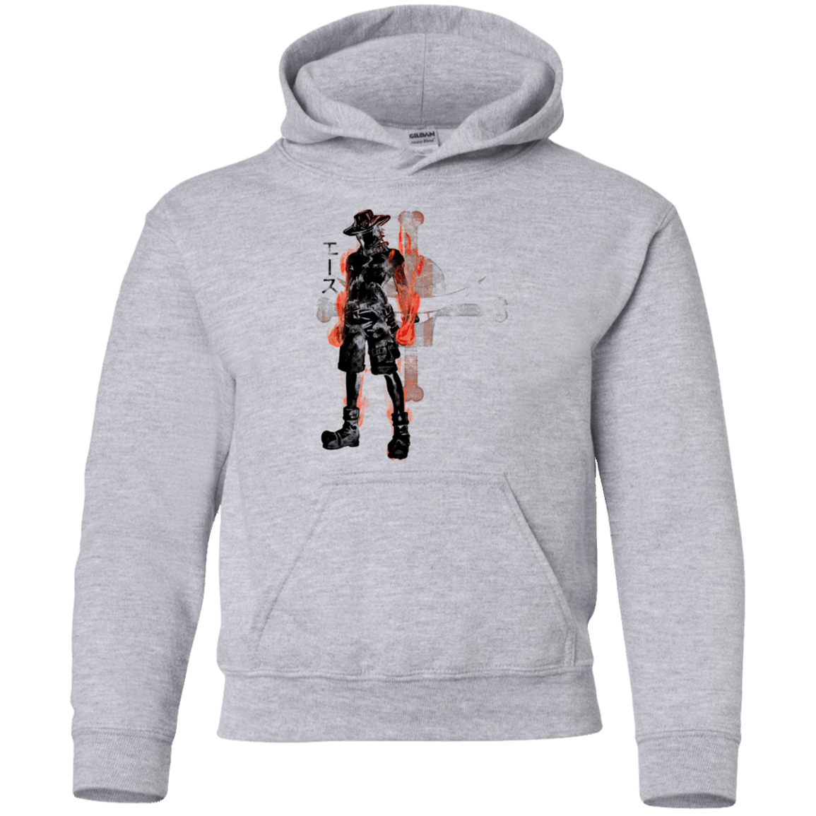 Sweatshirts Sport Grey / YS Fire fist Youth Hoodie