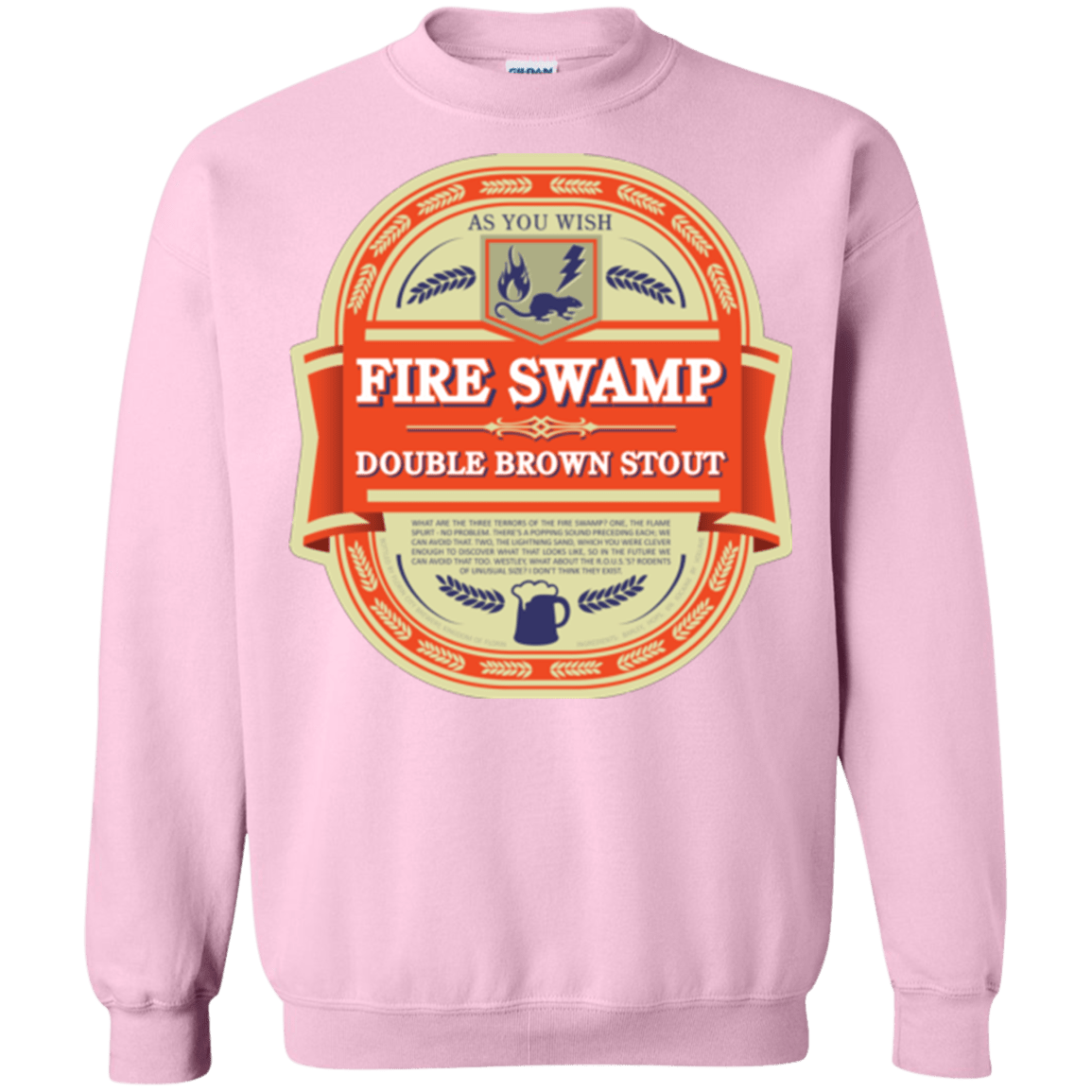 Sweatshirts Light Pink / Small Fire Swamp Ale Crewneck Sweatshirt
