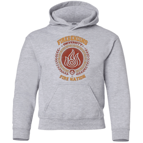 Sweatshirts Sport Grey / YS Firebending university Youth Hoodie