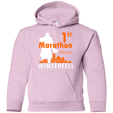 Sweatshirts Light Pink / YS First marathon Youth Hoodie