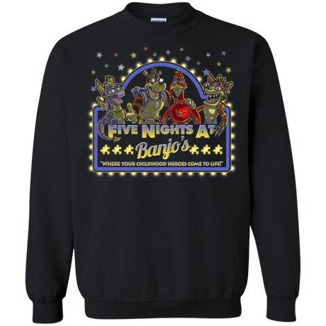 Sweatshirts Black / Small Five Nights at Banjos Crewneck Sweatshirt