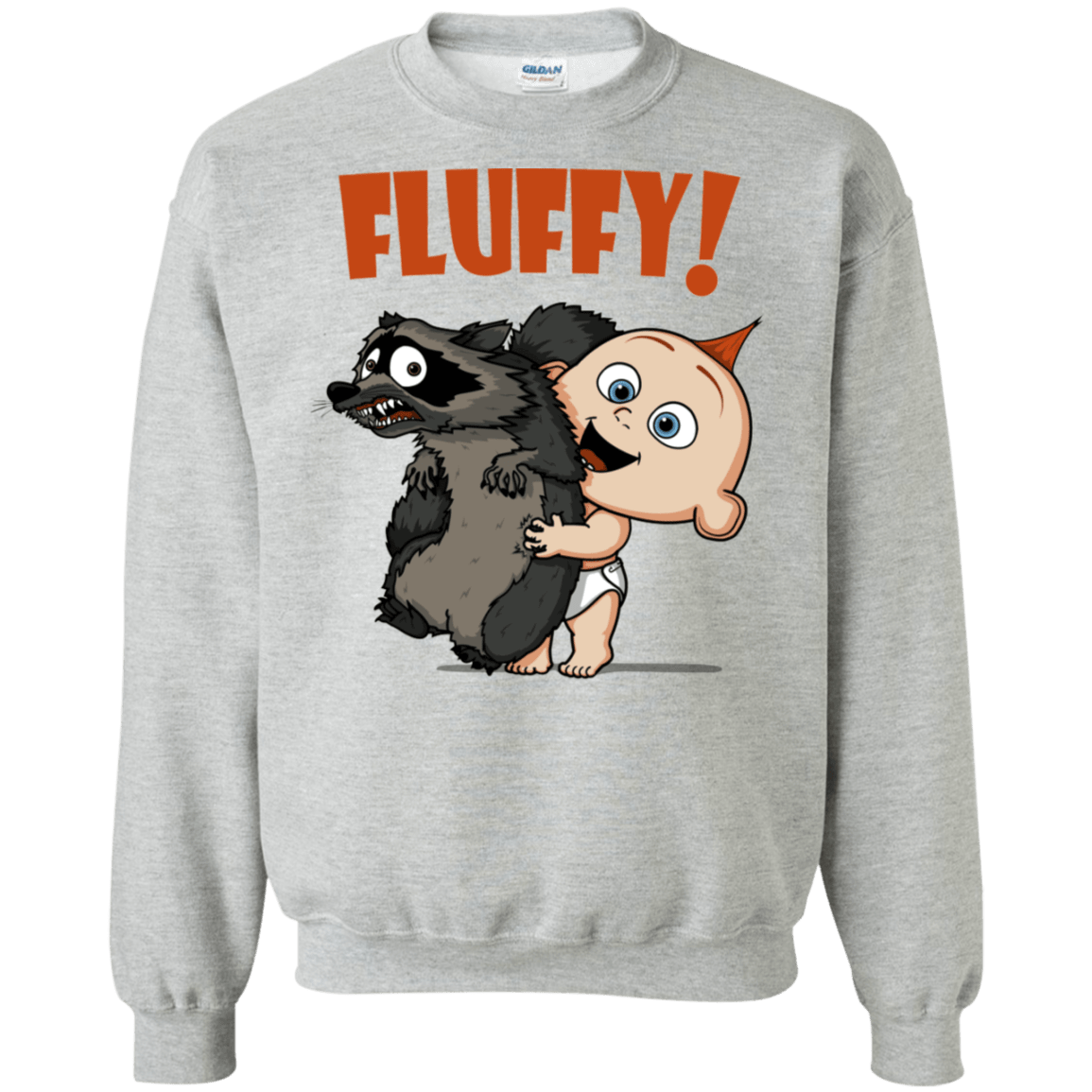 Sweatshirts Sport Grey / S Fluffy Raccoon Crewneck Sweatshirt