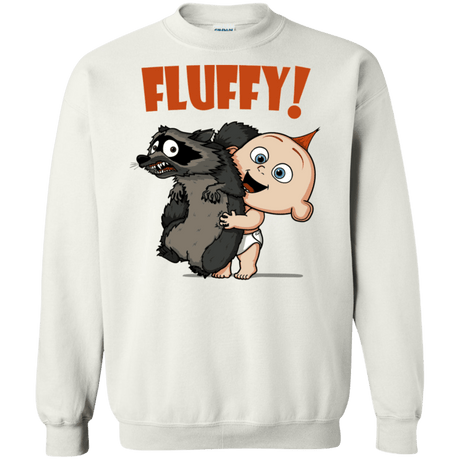 Sweatshirts White / S Fluffy Raccoon Crewneck Sweatshirt