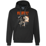 Sweatshirts Black / S Fluffy Raccoon Premium Fleece Hoodie