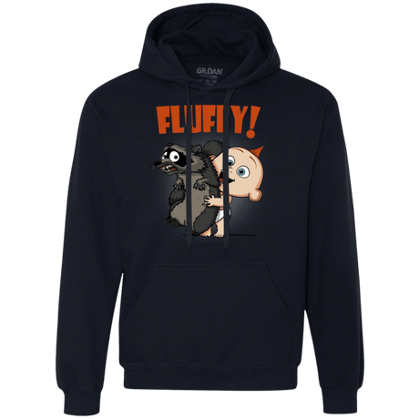 Sweatshirts Navy / S Fluffy Raccoon Premium Fleece Hoodie