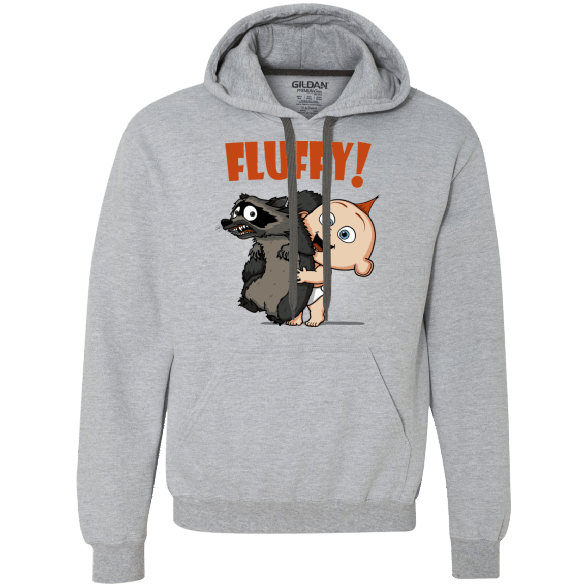 Sweatshirts Sport Grey / S Fluffy Raccoon Premium Fleece Hoodie