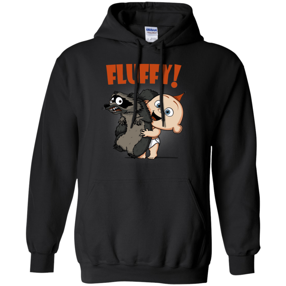 Sweatshirts Black / S Fluffy Raccoon Pullover Hoodie