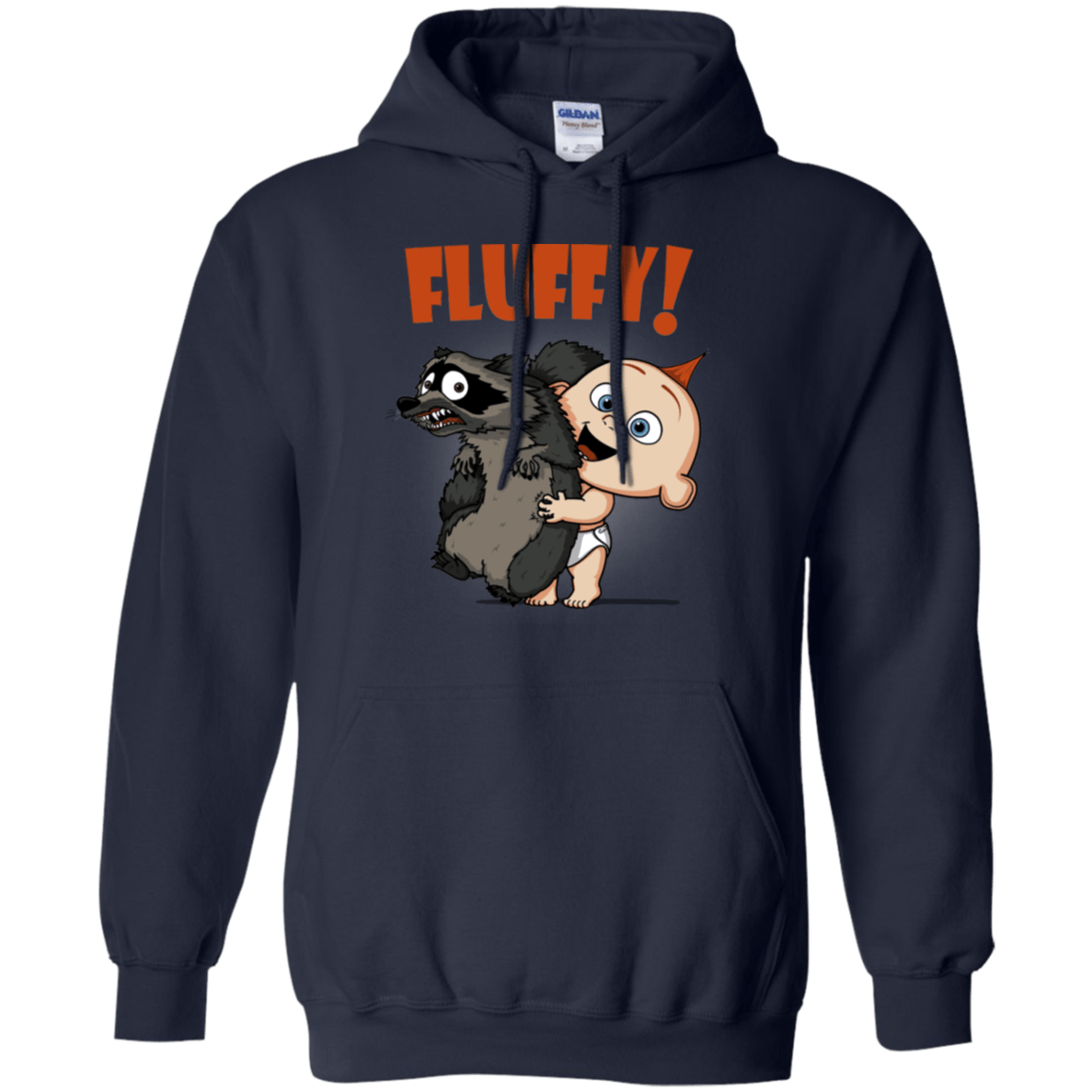 Sweatshirts Navy / S Fluffy Raccoon Pullover Hoodie