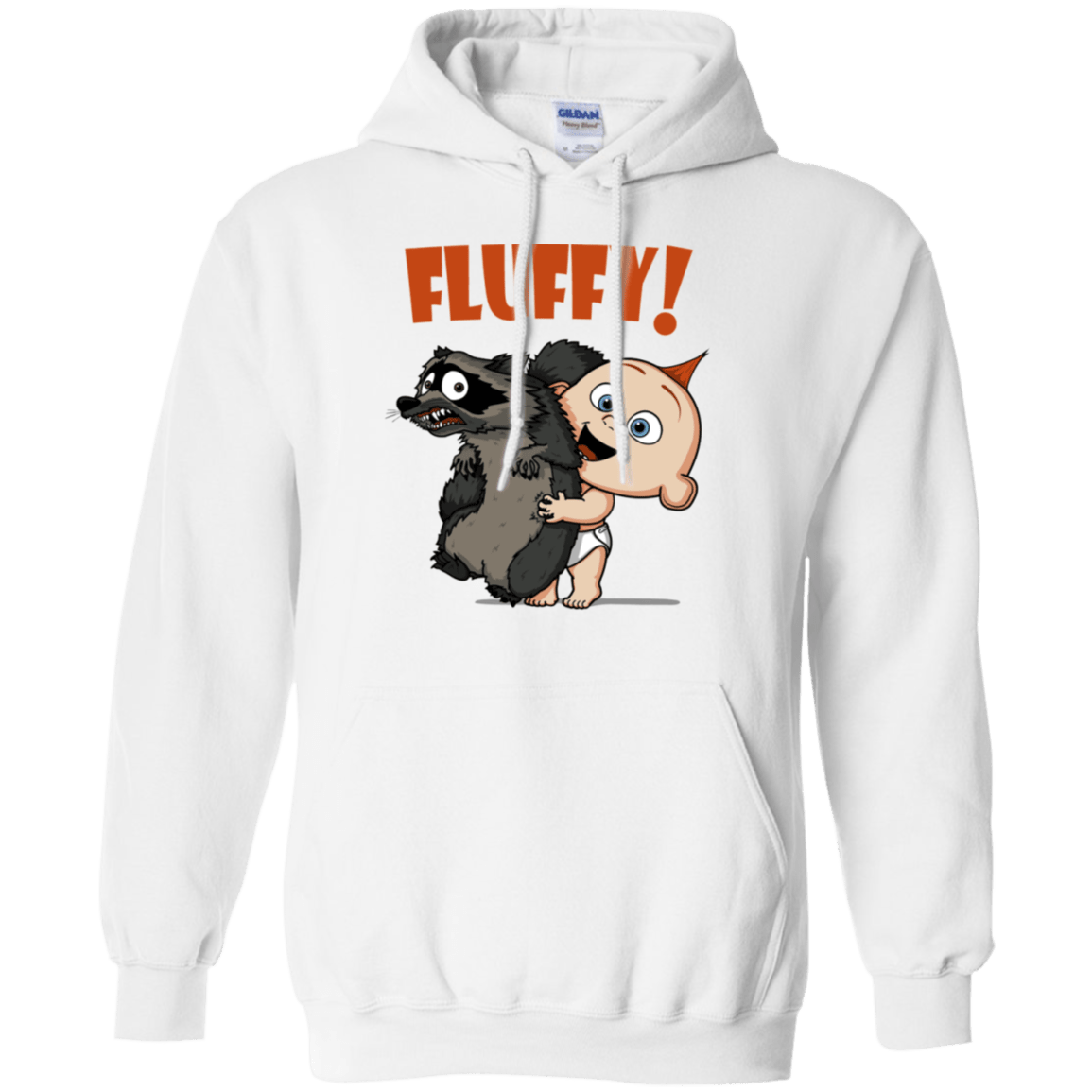 Sweatshirts White / S Fluffy Raccoon Pullover Hoodie