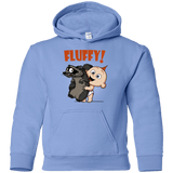 Sweatshirts Carolina Blue / YS Fluffy Raccoon Youth Hoodie