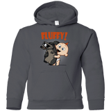 Sweatshirts Charcoal / YS Fluffy Raccoon Youth Hoodie