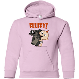 Sweatshirts Light Pink / YS Fluffy Raccoon Youth Hoodie