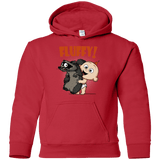 Sweatshirts Red / YS Fluffy Raccoon Youth Hoodie