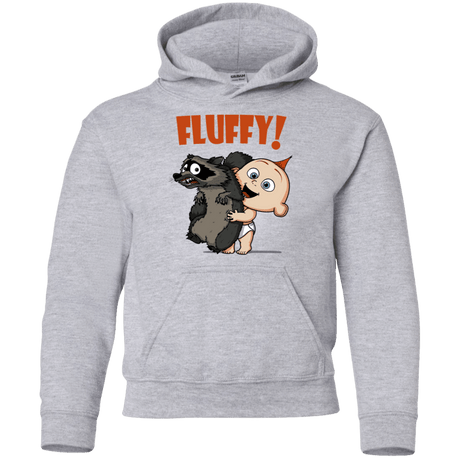 Sweatshirts Sport Grey / YS Fluffy Raccoon Youth Hoodie