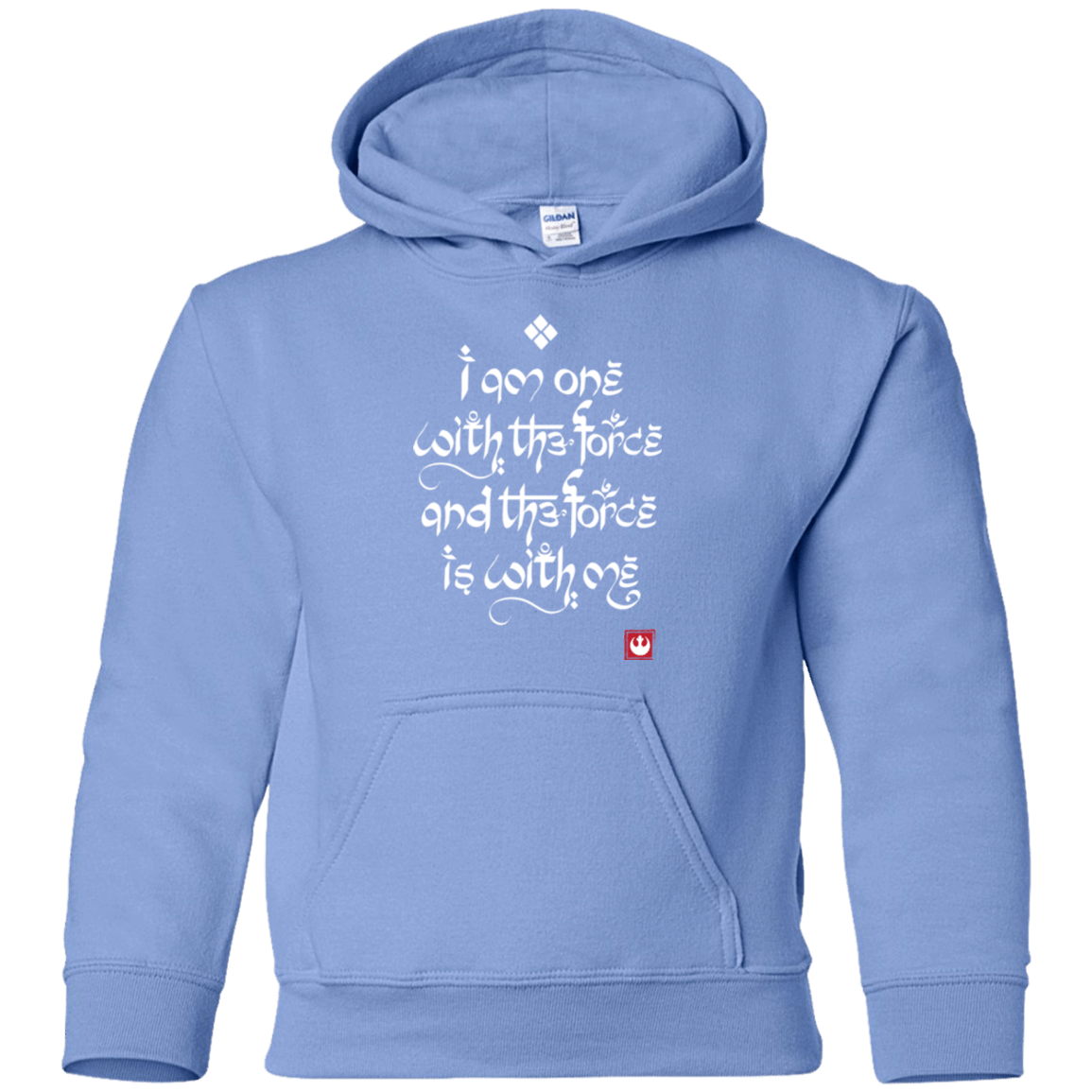 Sweatshirts Carolina Blue / YS Force Mantra White Youth Hoodie