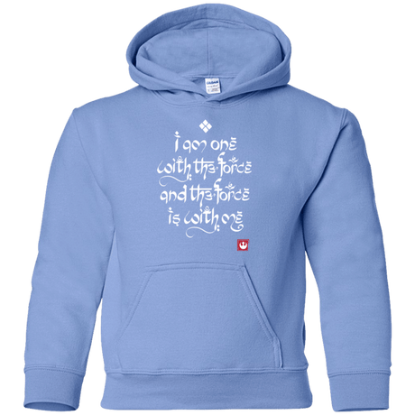 Sweatshirts Carolina Blue / YS Force Mantra White Youth Hoodie