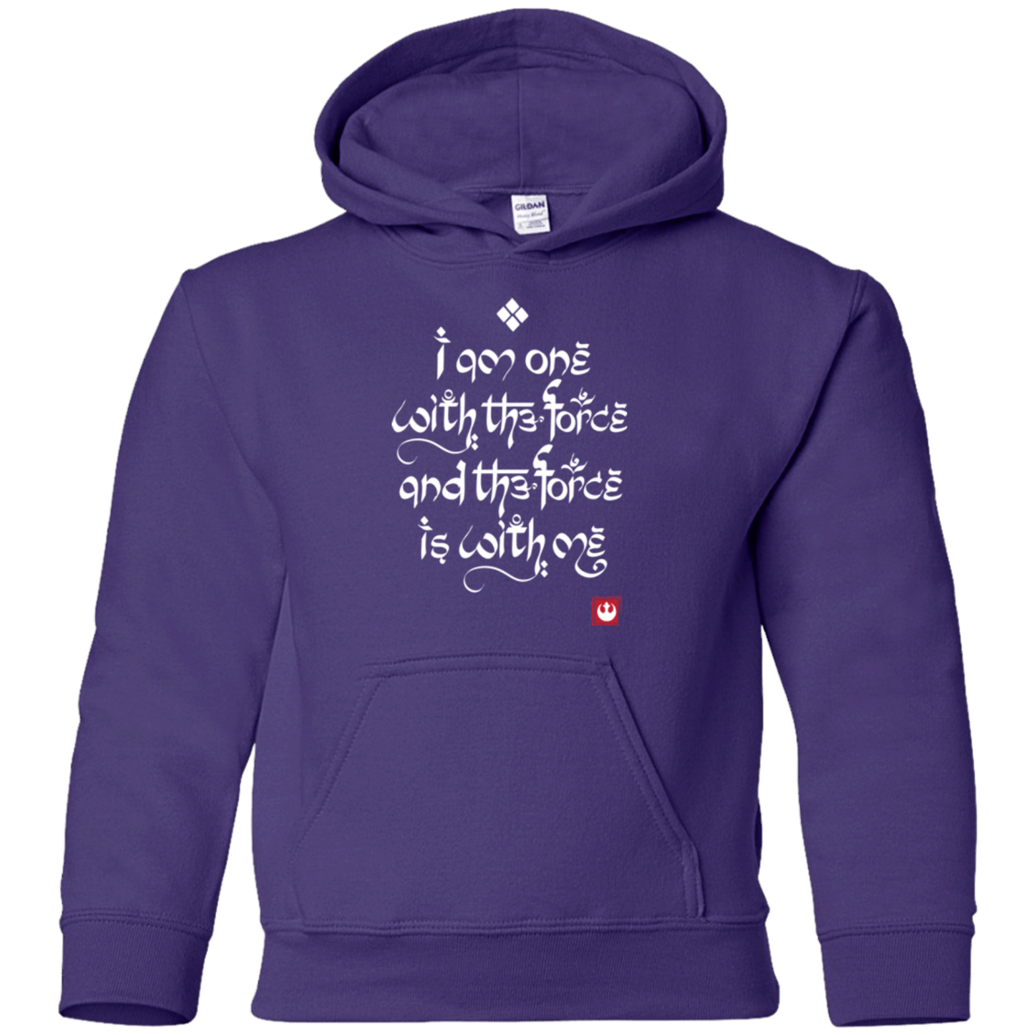 Sweatshirts Purple / YS Force Mantra White Youth Hoodie