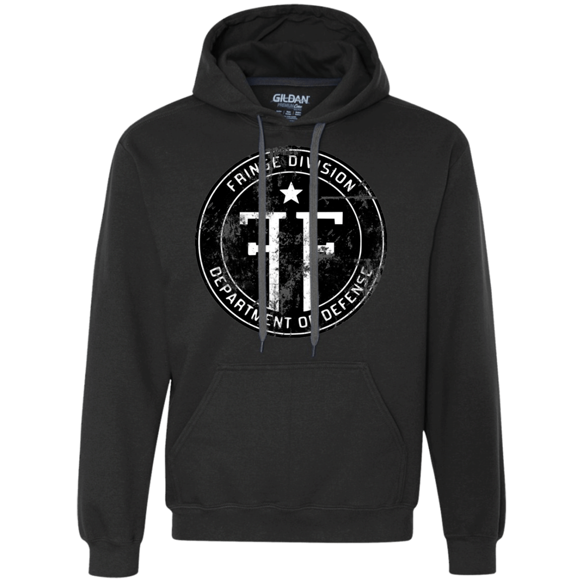 Sweatshirts Black / Small Fringe Logo Vintage Premium Fleece Hoodie