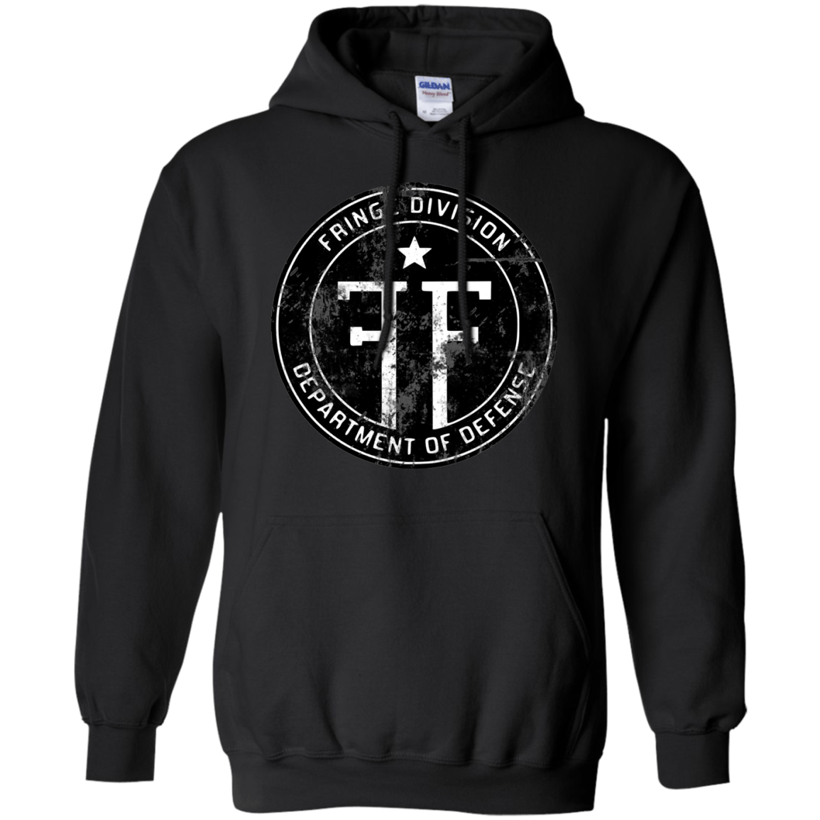 Sweatshirts Black / Small Fringe Logo Vintage Pullover Hoodie