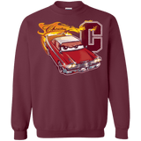Sweatshirts Maroon / Small Fury And Fire Crewneck Sweatshirt