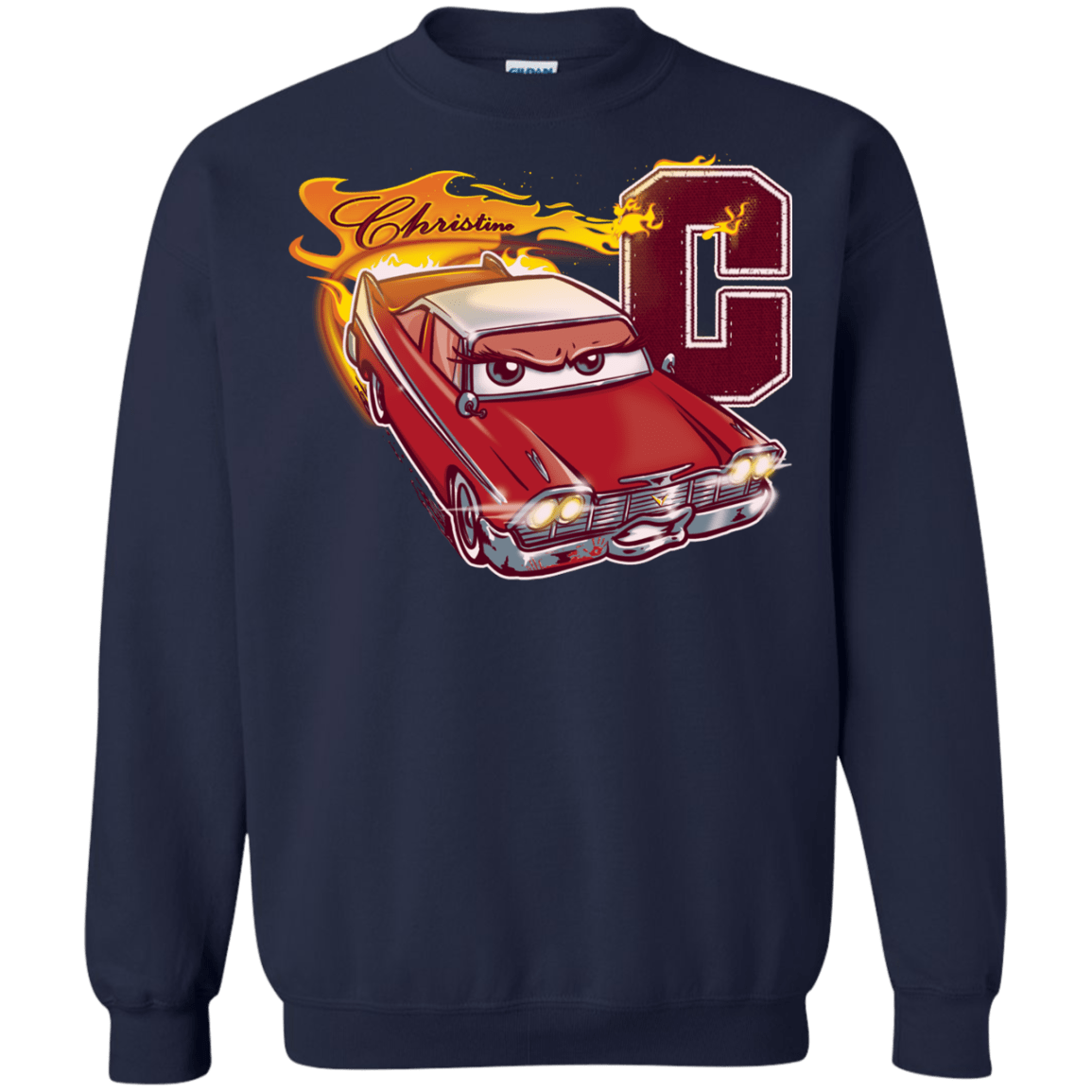 Sweatshirts Navy / Small Fury And Fire Crewneck Sweatshirt