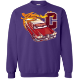 Sweatshirts Purple / Small Fury And Fire Crewneck Sweatshirt